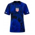 Tanie Strój piłkarski Stany Zjednoczone Koszulka Wyjazdowej dla damskie MŚ 2022 Krótkie Rękawy